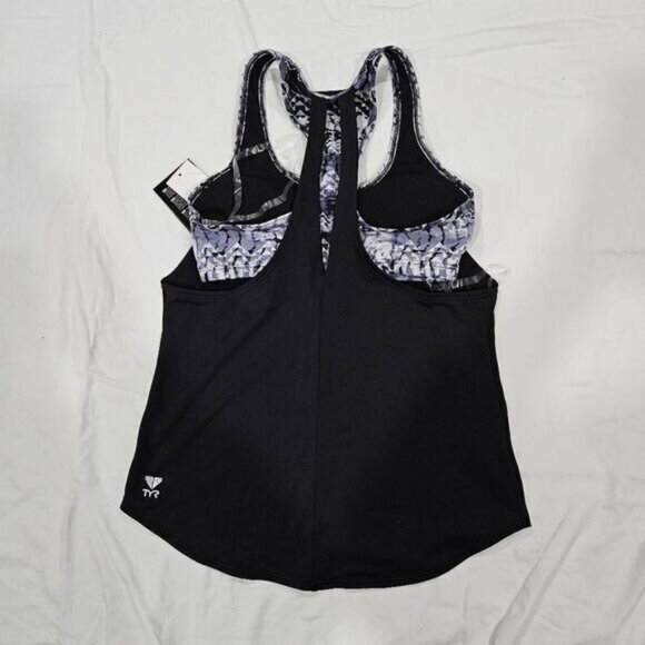 3/$15 TYR Emerald 2-in-1 Bra Tank Size Small - Picture 3 of 5